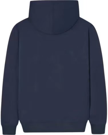 KINDER-KAPUZENPULLOVER MIT LOGO UND FLEECE BLAU AZUL
