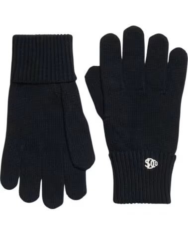 SUPERDRY GUANTES DE PUNTO PARA HOMBRE NEGRO