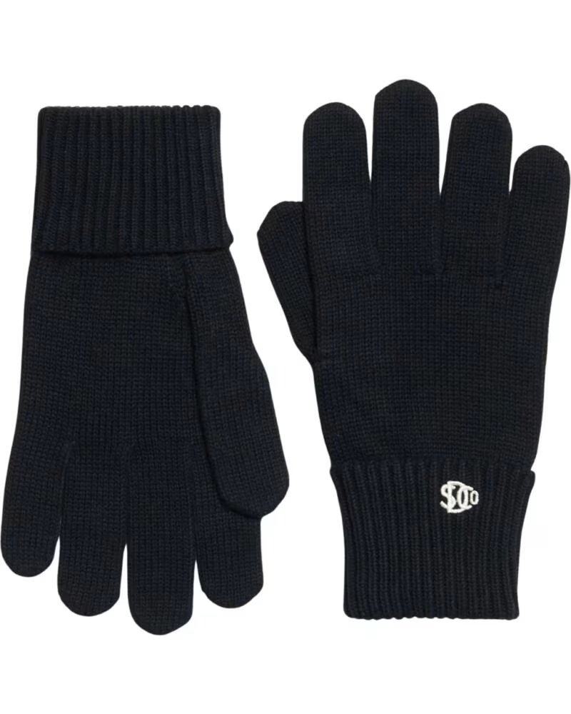 SUPERDRY GUANTES DE PUNTO PARA HOMBRE NEGRO