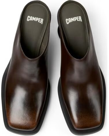 KAPPA CAMPER K201955 LOUISE SCARPA SEMIAPERTA IN PELLE MARRON003