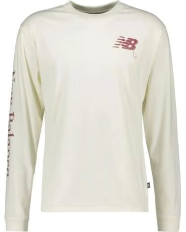 NEW BALANCE LANGARMSHIRT HERREN MT61X3KM-AGA HELLBEIGE BEIG CLARO