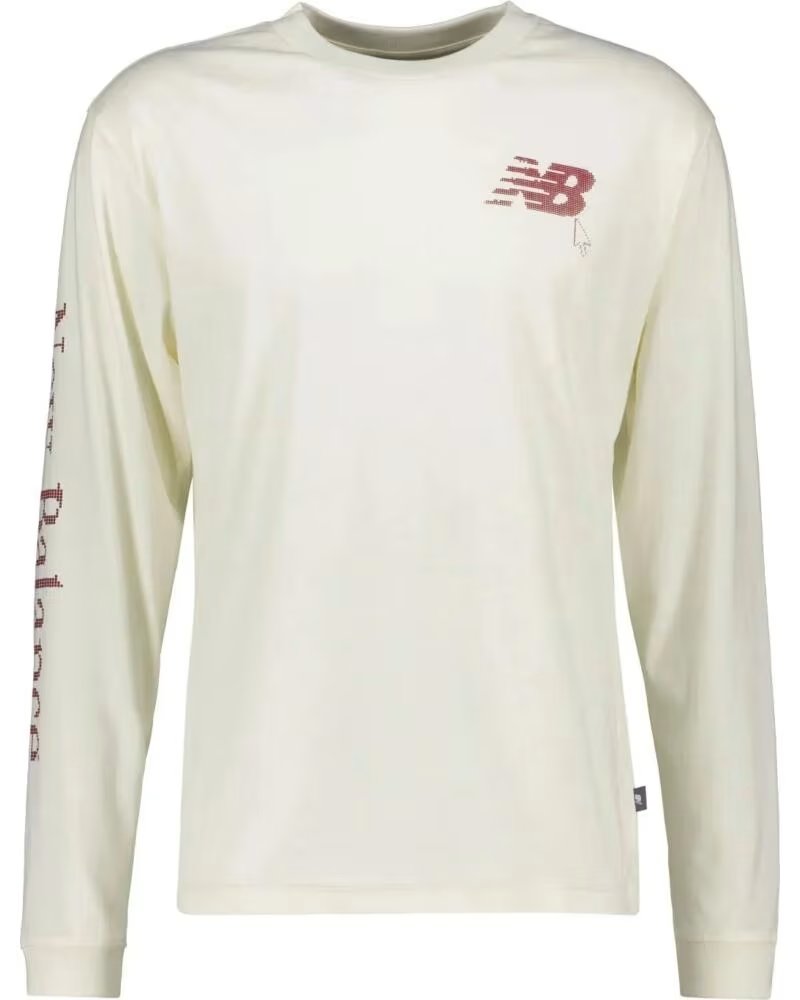 NEW BALANCE LANGARMSHIRT HERREN MT61X3KM-AGA HELLBEIGE BEIG CLARO