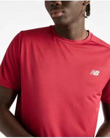 NEW BALANCE CAMISETA HOMBRE MT41222-PDR BURDEOS