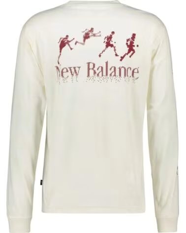 NEW BALANCE LANGARMSHIRT HERREN MT61X3KM-AGA HELLBEIGE BEIG CLARO