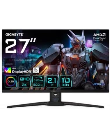 GIGABYTE Monitor gaming aorus fo27q5p 27 pulgadas qhd 500hz