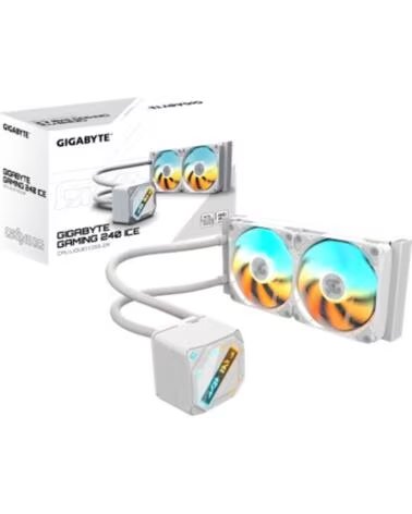 GIGABYTE Kit refrigeracion liquida gaming 240 ice argb 2x 120mm blanco