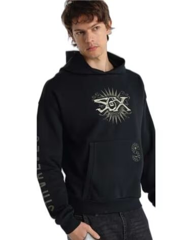 SIX VALVES SUDADERA CON CAPUCHA 56107-1761-299 NEGRO