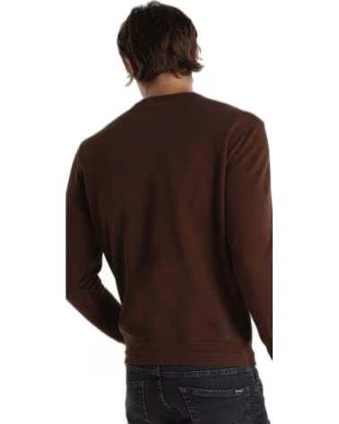 SIX VALVES SWEATSHIRT 56104-1751-384 CASTANHO COM ESTAMPADO DE MONTANHA MARRóN