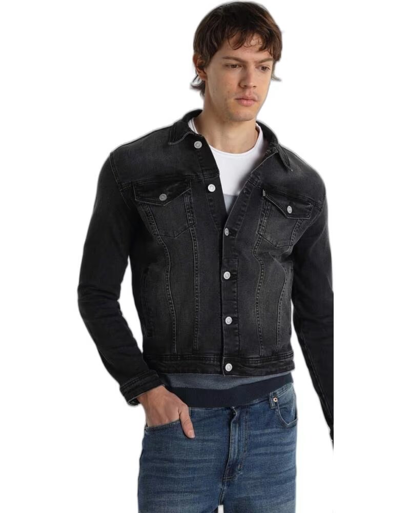 SIX VALVES VESTE EN JEAN 58033-1818-989 GRIS