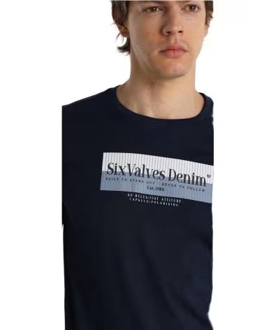 SIX VALVES T-SHIRT MANCHES LONGUES 55217-1795-569 BLEU AZUL