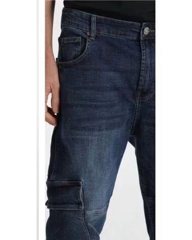 SIX VALVES PANTALON CARGO DENIM 50057-1815-963 BLEU AZUL