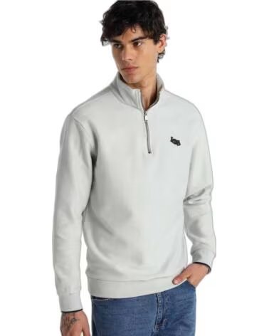 SUDADERA DE CUELLO ALTO CON CREMALLERA 16640-9011-493 LOIS JEANS GRIS