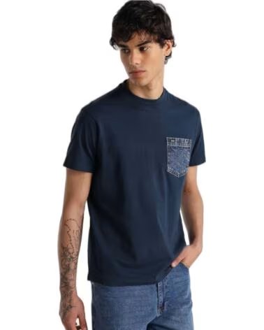 LOIS JEANS 15864-9017-269 KURZARM-T-SHIRT MIT TASCHE AZUL