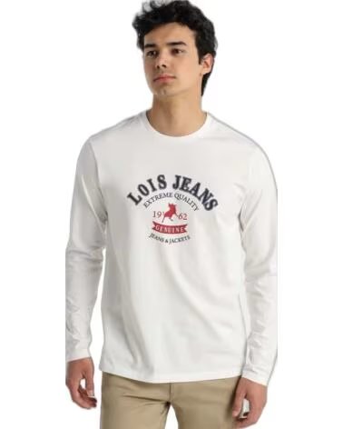 LOIS JEANS LANGARMSHIRT 15872-9054-401 WEISS BLANCO