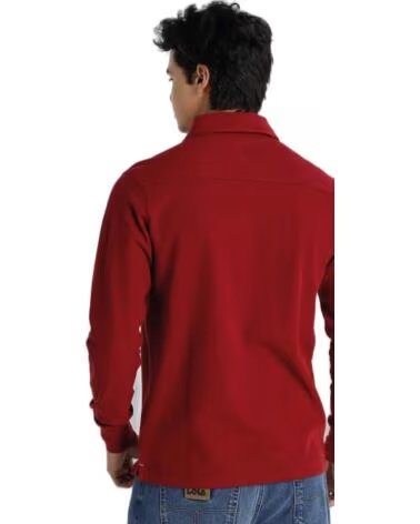 LOIS JEANS LANGARM-POLO 13330-3598-458 ROT ROJO
