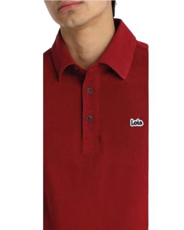 LOIS JEANS LANGARM-POLO 13330-3598-458 ROT ROJO