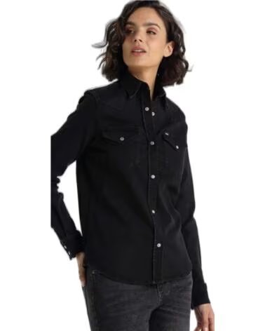 LOIS JEANS CAMISA DE GANGA E SOBRECAMISA 43118-2777-998 PRETO NEGRO