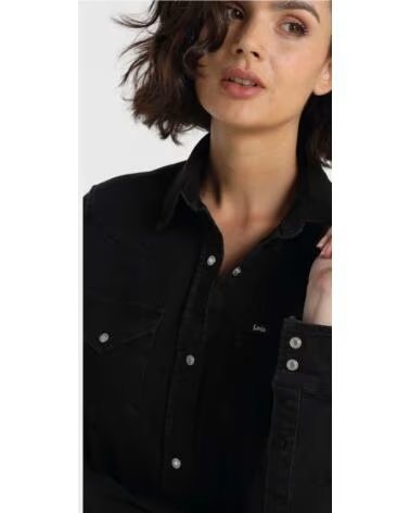 LOIS JEANS CAMISA DE GANGA E SOBRECAMISA 43118-2777-998 PRETO NEGRO