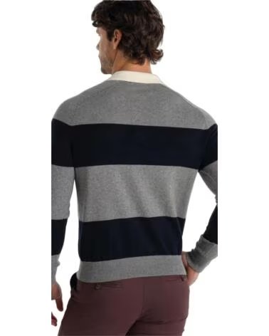 VAMP GESTREIFTES STRICKPOLO 63071-7415-269 AZUL