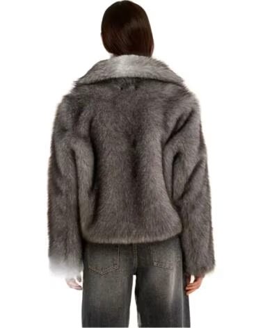 MOLLY BRACKEN CAPPOTTO PELLICCIA SINTETICA HA119EH GRIGIO GRIS