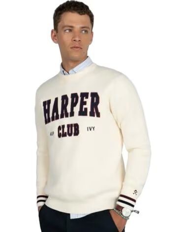PULL HARPER & NEYER 601126015 ÉCRU BEIGE