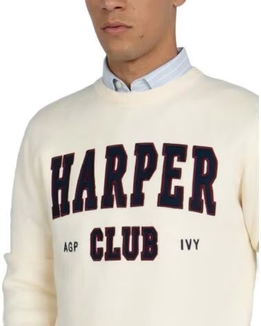 PULL HARPER & NEYER 601126015 ÉCRU BEIGE