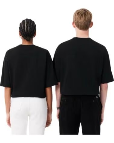 LACOSTE TH9441 CAMISETA DE MANGA CORTA NEGRA NEGRO