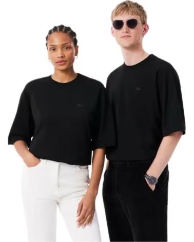 LACOSTE TH9441 CAMISETA DE MANGA CORTA NEGRA NEGRO