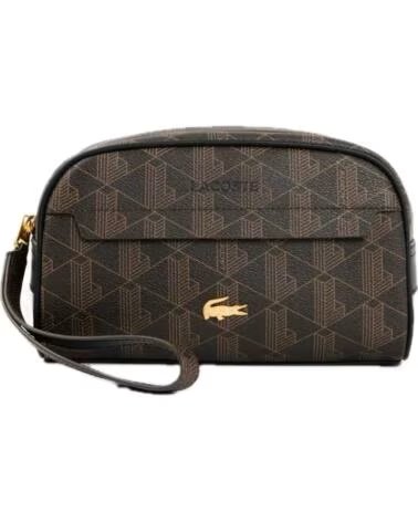 LACOSTE NU5418BG TROUSSE DE TOILETTE IMPRIMÉE NOIRE NEGRO
