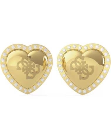 PENDIENTES GUESS JUBE01073JWYGT-U CORAZÓN DORADOS