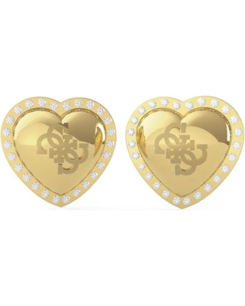 PENDIENTES GUESS JUBE01073JWYGT-U CORAZÓN DORADOS