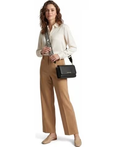 MICHAEL KORS BOLSO BANDOLERA JET SET 35F2GTTC8L PIEL NEGRO