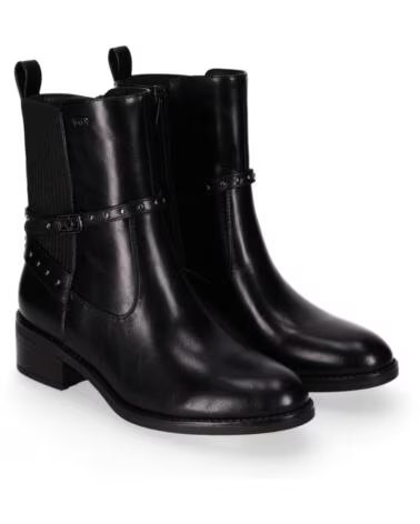 CHIKA10 ENARA 03 BOTTINES CUIR SYNTHÉTIQUE FEMME TALON MOYEN NEGRO-BLACK