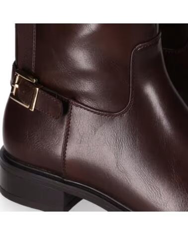 CHIKA10 BEGONA 04 BOTTES CUIR SYNTHÉTIQUE FEMME TALON MOYEN MARRON MARRON-BROWN