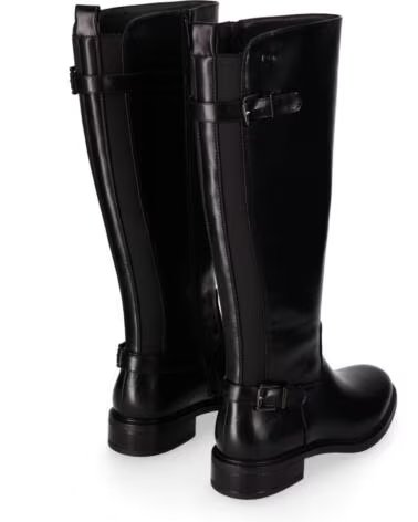 CHIKA10 BEGONA 04 BOTTES EN FAUX CUIR POUR FEMME TALON MOYEN NEGRO-BLACK