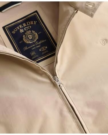 SUPERDRY GESTEPPTE HARRINGTONJACKE BEIGE VARIOS COLORES