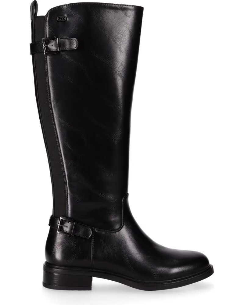CHIKA10 BEGONA 04 BOTTES EN FAUX CUIR POUR FEMME TALON MOYEN NEGRO-BLACK