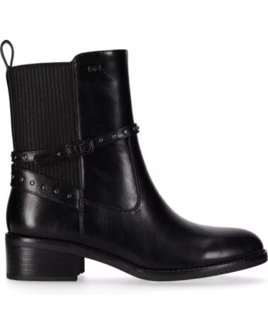 CHIKA10 ENARA 03 BOTTINES CUIR SYNTHÉTIQUE FEMME TALON MOYEN NEGRO-BLACK