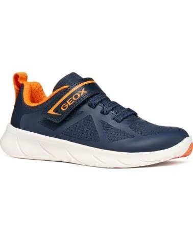 GEOX JUNGEN SNEAKER J66PDD FOOT-RUN BOY CASUAL SPORT NAVYORANGE