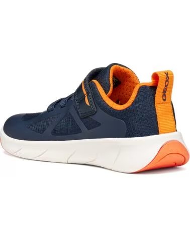 GEOX JUNGEN SNEAKER J66PDD FOOT-RUN BOY CASUAL SPORT NAVYORANGE