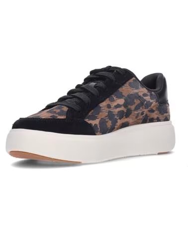 FITFLOP DAMEN SNEAKER E61 LEOPARD SUEDE BLACKCHOCOLATEMIX