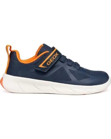 GEOX JUNGEN SNEAKER J66PDD FOOT-RUN BOY CASUAL SPORT NAVYORANGE