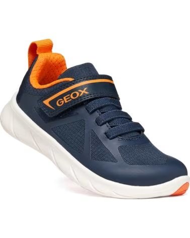 GEOX JUNGEN SNEAKER J66PDD FOOT-RUN BOY CASUAL SPORT NAVYORANGE