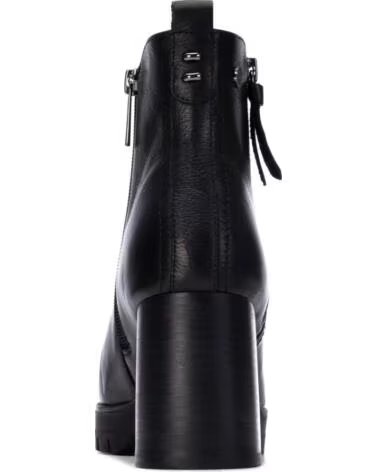 CARMELA 164283 BOTTINES À TALONS EN CUIR NEGRO