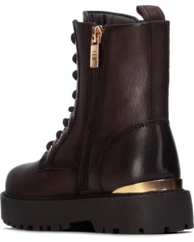 FLACHE MILITÄR-SCHNÜRSTIEFELETTEN XTI 154175 MARRON