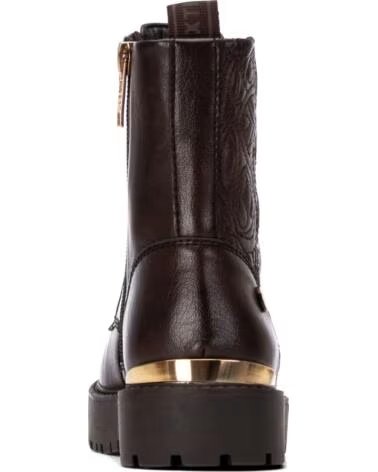 FLACHE MILITÄR-SCHNÜRSTIEFELETTEN XTI 154175 MARRON