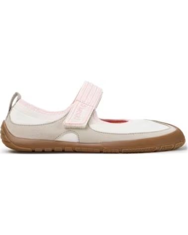 LEDER-BALLERINAS CAMPER K201987 PEU PATH BLANCOBEIGE002