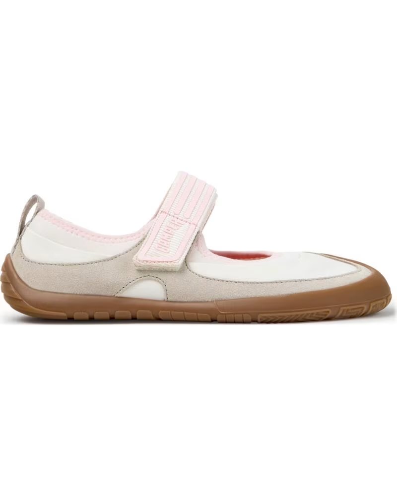 LEDER-BALLERINAS CAMPER K201987 PEU PATH BLANCOBEIGE002