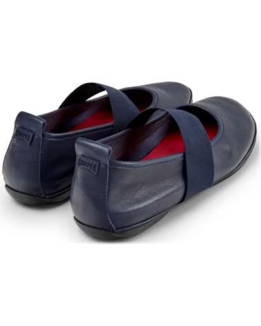 CAMPER K201980 RIGHT NINA BALLERINE IN PELLE BLU AZUL002