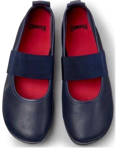 CAMPER K201980 RIGHT NINA BALLERINE IN PELLE BLU AZUL002
